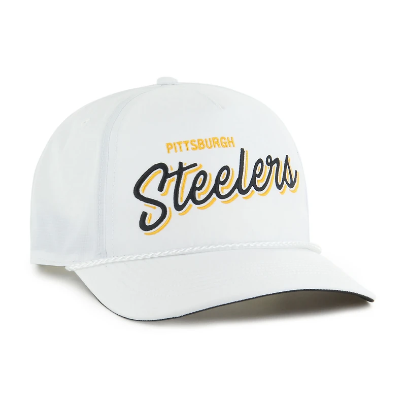 Casquette ajustable blanche « 47 Pittsburgh Steelers Brrr Fairway Hitch » pour homme