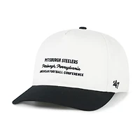 Men's '47  White Pittsburgh Steelers Contemporary Two-Tone Hitch Adjustable Hat