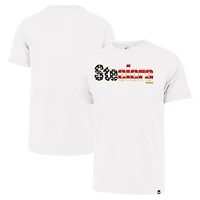 T-shirt Franklin pour hommes avec inscription drapeau des Steelers de Pittsburgh '47 blanc