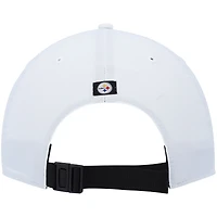 Men's '47 White Pittsburgh Steelers Hitch Stars and Stripes Trucker Adjustable Hat