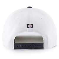 Casquette ajustable blanche patriotique des Steelers de Pittsburgh de 1947 pour homme