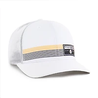 Casquette ajustable blanche « 47 » pour homme des Pittsburgh Steelers Rangefinder Trucker