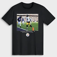 T-shirt noir Aaron Rodgers Pittsburgh Steelers NFL Flash Features Semaine 14