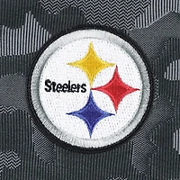 Sweat-shirt à fermeture éclair quart de tour Antigua Black Pittsburgh Steelers Brigade pour homme