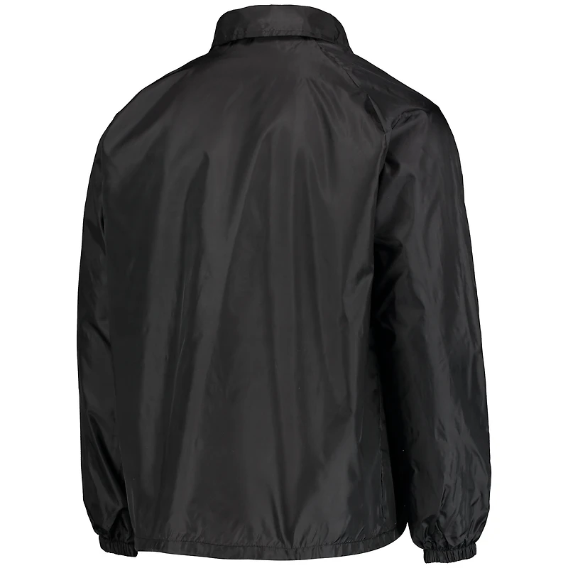 Veste coupe-vent raglan classique pour homme Pittsburgh Steelers Coaches noire
