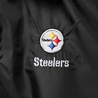 Veste coupe-vent raglan classique pour homme Pittsburgh Steelers Coaches noire