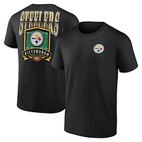 Men's  Black Pittsburgh Steelers Full Range T-Shirt