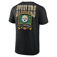 Men's  Black Pittsburgh Steelers Full Range T-Shirt