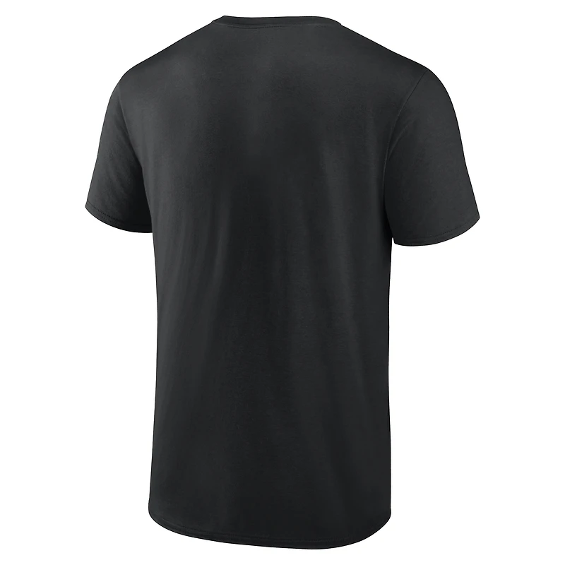 Men's  Black Pittsburgh Steelers Steel City Football T-Shirt
