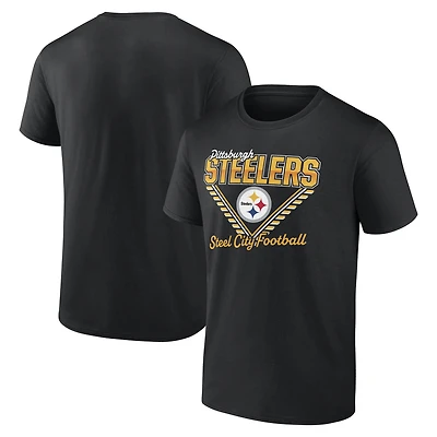 Men's Black Pittsburgh Steelers Steel City Football T-Shirt