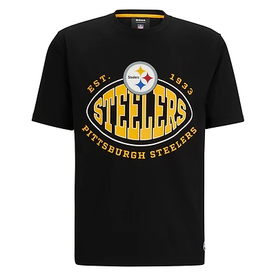 Men's BOSS X NFL  Black Pittsburgh Steelers Trap T-Shirt