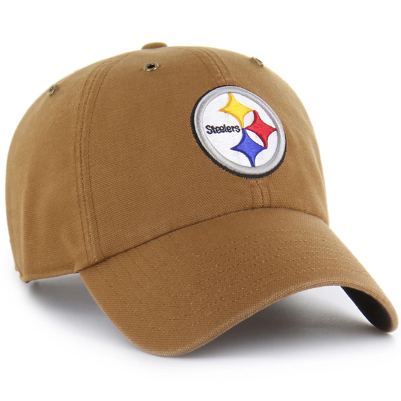 Casquette ajustable Carhartt x '47 Brown Pittsburgh Steelers Clean Up pour homme