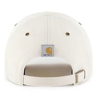 Casquette ajustable Carhartt x '47 Natural Pittsburgh Steelers Undyed Clean Up pour homme