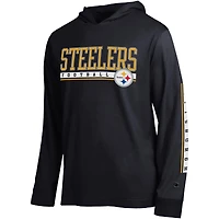 T-shirt à capuche noir Champion Pittsburgh Steelers All Star pour homme