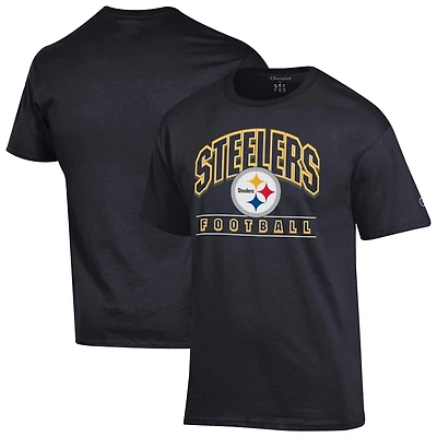 Men's Champion  Black Pittsburgh Steelers Football T-Shirt