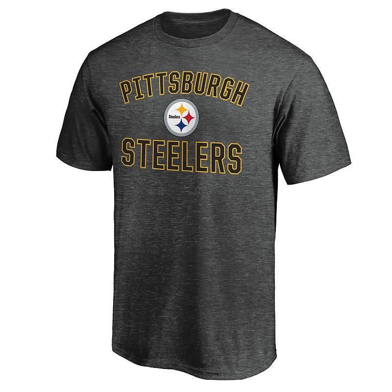 Men's Charcoal Pittsburgh Steelers Victory Arch T-Shirt