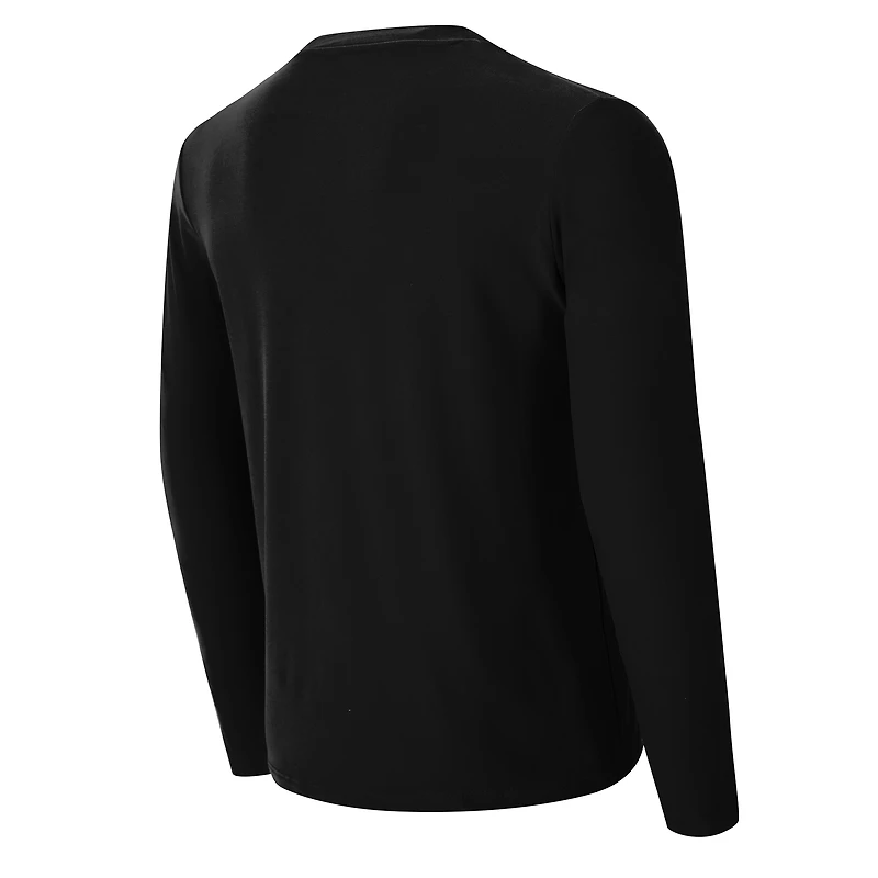 Men's Concepts Sport Black Pittsburgh Steelers Chestnut Long Sleeve Top & Pants Set