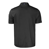 Polo extensible recyclé à imprimé géométrique ton sur pour homme, coupeur et buck, noir, avec casque des Pittsburgh Steelers, grandes tailles