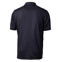 Polo extensible noir à imprimé double point Pike et logo rétro des Pittsburgh Steelers pour homme Cutter & Buck
