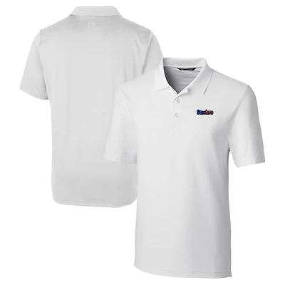 Polo extensible Team Forge blanc Cutter & Buck pour homme des Pittsburgh Steelers, grandes tailles