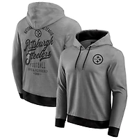 Sweat à capuche en tricot ton sur pour homme de la collection Darius Rucker Fanatics, noir, des Pittsburgh Steelers