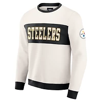 Sweat-shirt colorblock crème des Pittsburgh Steelers pour homme de la collection Darius Rucker par Fanatics