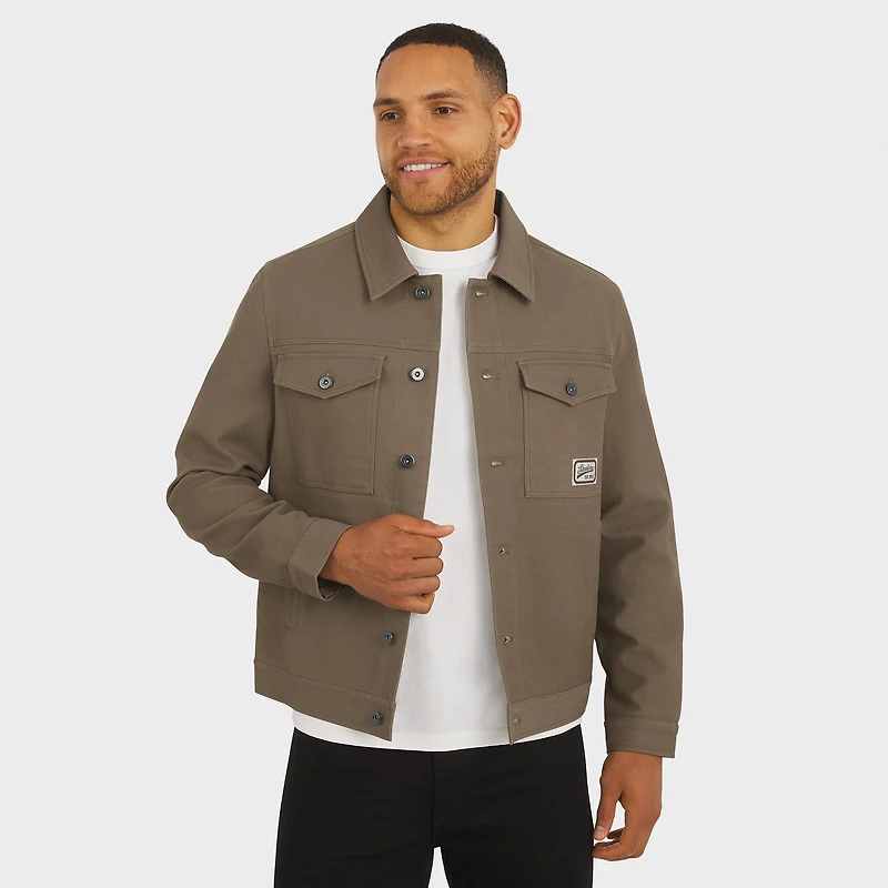 Men's Darius Rucker Collection by Fanatics Tan Pittsburgh Steelers Trucker Full-Button Jacket