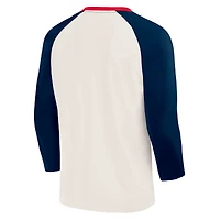 Collection Darius Rucker pour homme par Fanatics - T-shirt raglan blanc/marine Pittsburgh Steelers Americana à manches 3/4