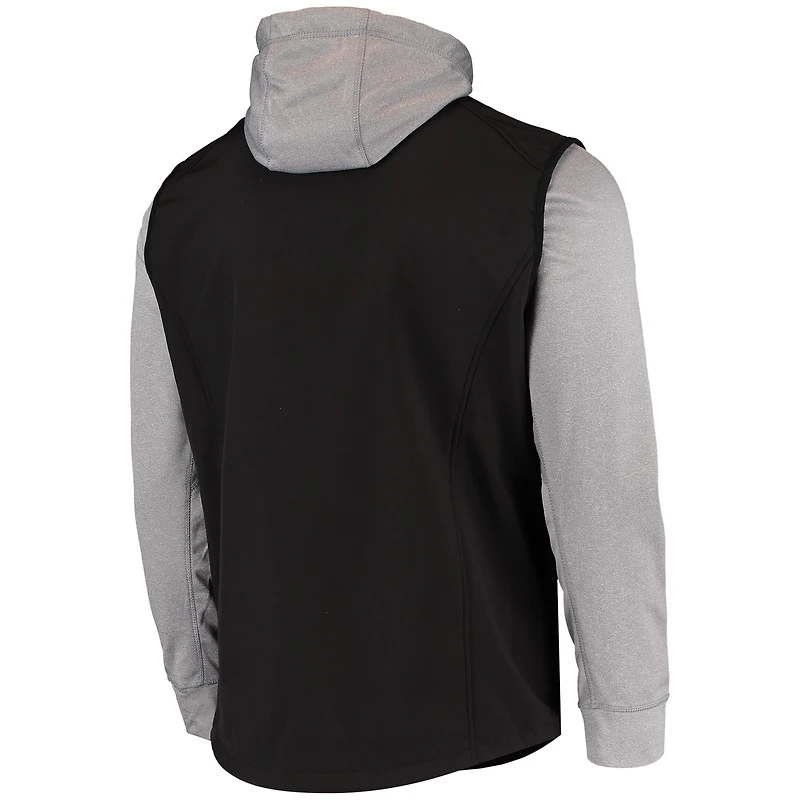 Veste entièrement zippée Dunbrooke pour hommes, noir/gris, Pittsburgh Steelers Alpha