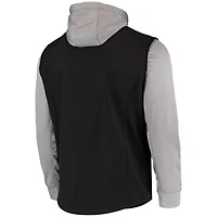 Veste entièrement zippée Dunbrooke pour hommes, noir/gris, Pittsburgh Steelers Alpha