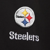 Men's Dunbrooke Black/Gray Pittsburgh Steelers Alpha Full-Zip Jacket