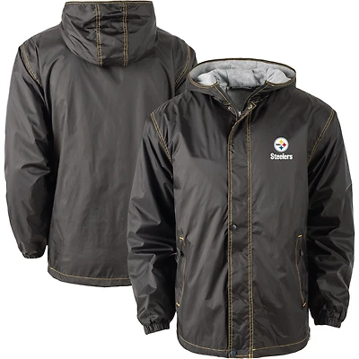 Dunbrooke Noir Pittsburgh Steelers Big & Tall Legacy Stadium Veste entièrement zippée pour homme