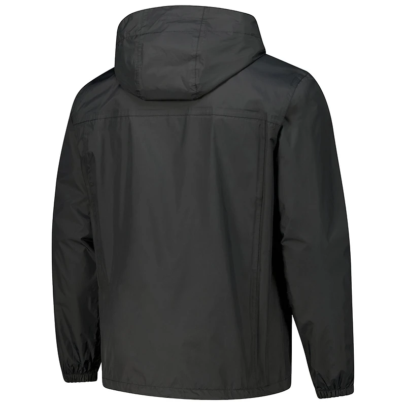 Veste à capuche entièrement zippée et imperméable Dunbrooke Black Pittsburgh Steelers Tropic pour homme