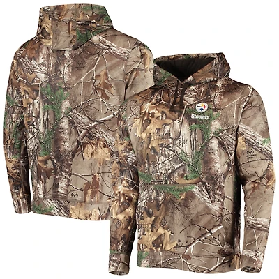 Sweat à capuche en polaire technique Dunbrooke Realtree Camo Pittsburgh Steelers Circle Champion pour homme
