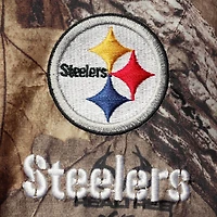 Dunbrooke Realtree Camo Pittsburgh Steelers Circle Sportsman Veste imperméable compressible entièrement zippée pour hommes