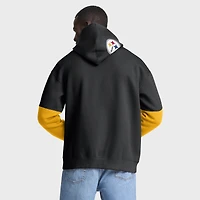 Men's Fanatics Black/Gold Pittsburgh Steelers Helmet Pullover Hoodie