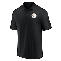 Ensemble de 2 polos Fanatics pour hommes noir/or Pittsburgh Steelers domicile et extérieur
