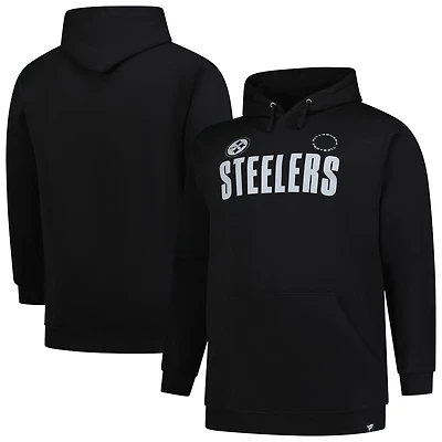 Men's Fanatics Black Pittsburgh Steelers Big & Tall Chip Shot Hoodie