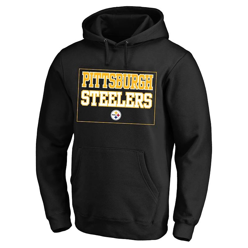 Men's Fanatics  Black Pittsburgh Steelers Big & Tall Fleece Hoodie