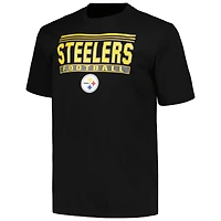 T-shirt pop noir Big & Tall Fanatics pour hommes des Steelers de Pittsburgh