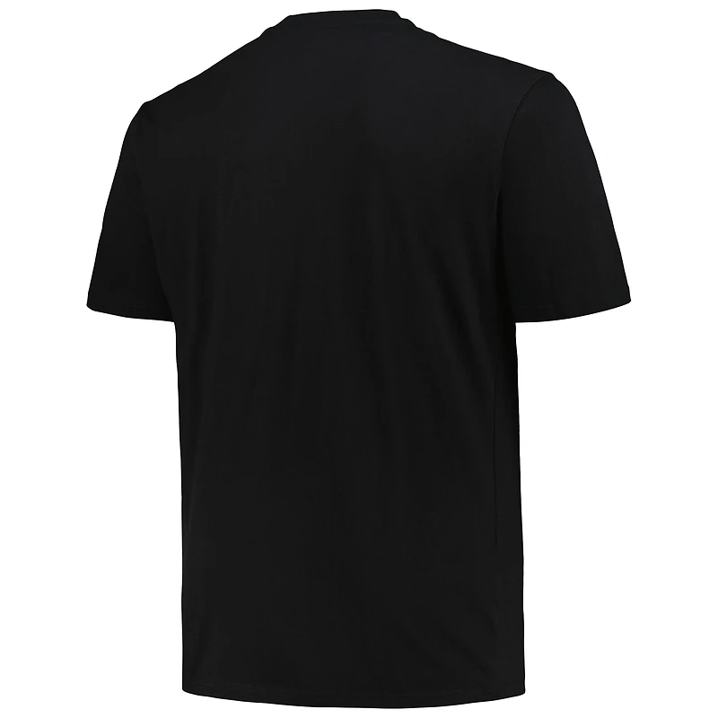 T-shirt pop noir Big & Tall Fanatics pour hommes des Steelers de Pittsburgh