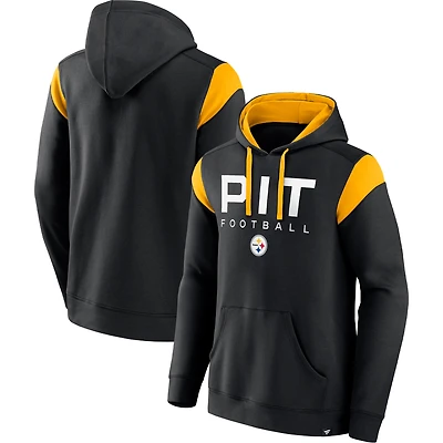 Sweat à capuche noir Fanatics pour hommes des Steelers de Pittsburgh Call The Shot