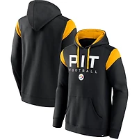 Sweat à capuche noir Fanatics pour hommes des Steelers de Pittsburgh Call The Shot