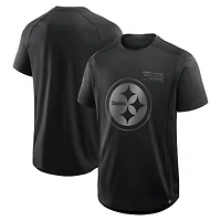 T-shirt noir fanatiques pour homme, motif Deceptive Juke des Pittsburgh Steelers