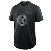 T-shirt noir fanatiques pour homme, motif Deceptive Juke des Pittsburgh Steelers