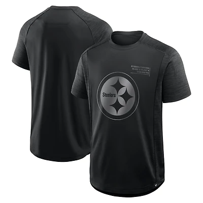Men's Fanatics Black Pittsburgh Steelers Deceptive Juke T-Shirt