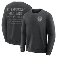 Sweat-shirt Fanatics noir pour homme, Deep Route des Pittsburgh Steelers