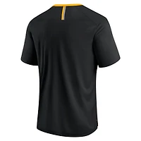 T-shirt Fanatics pour homme, noir, avec logo en dégradé des défenseurs Steelers de Pittsburgh