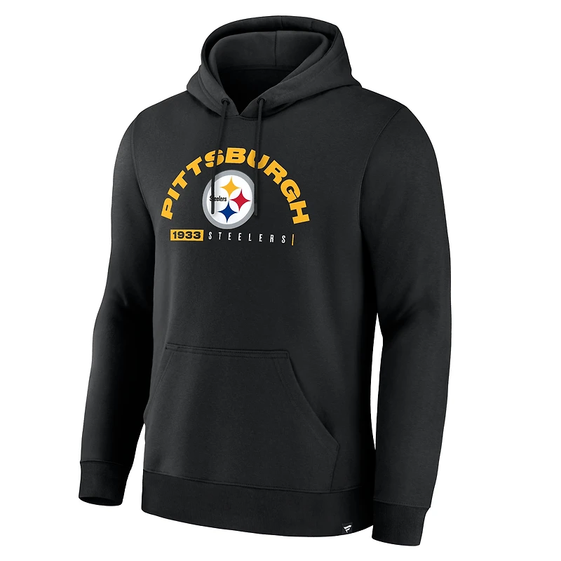 Men's Fanatics Black Pittsburgh Steelers Delay of Game Legacy Pullover Hoodie