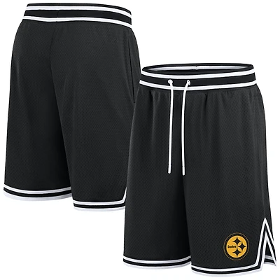 Short Fanatics noir pour homme Pittsburgh Steelers Elements Future Ground